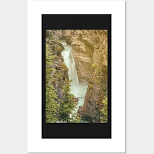 Johnston Canyon Falls Posters and Art